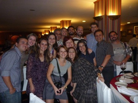 Blogueiros com o Marcelo Valente na Noite Italiana