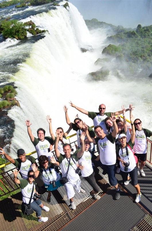 A foto oficial do BlogTurFoz nas Cataratas do Iguaçu