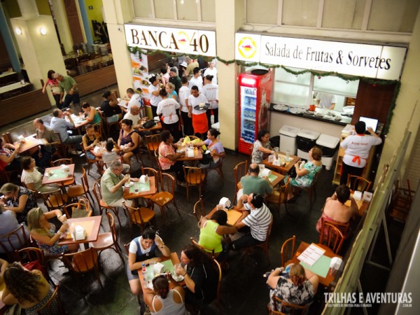 A Banca 40 é uma das mais famosas no Mercado Público de Porto Alegre