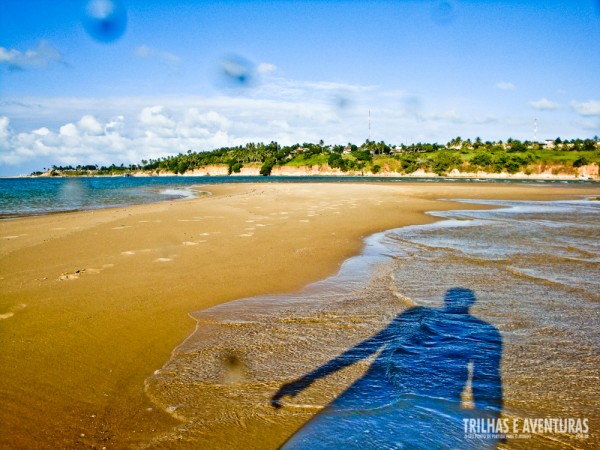 A única sombra no banco de areia era a minha... mas eu amei este lugar!