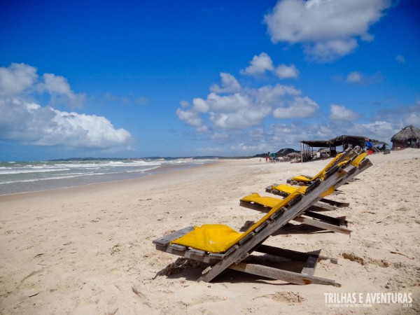 Cadeiras de praia em Barra de Cunhaú