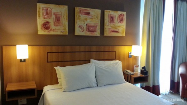 Minha deliciosa cama no Hotel Comfort Ibirapuera