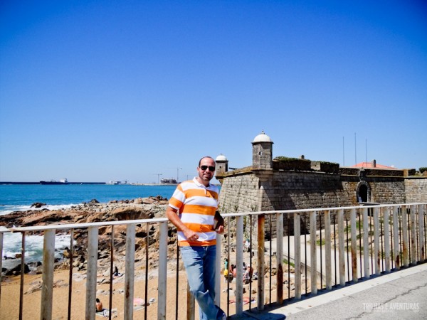 Eu mesmo no Forte de São Francisco Xavier, no Porto