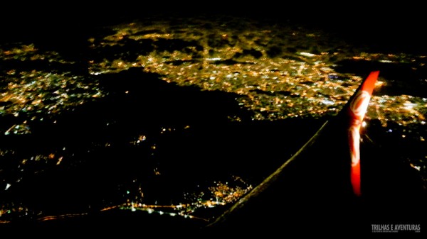 Vista aérea do Rio de Janeiro a noite
