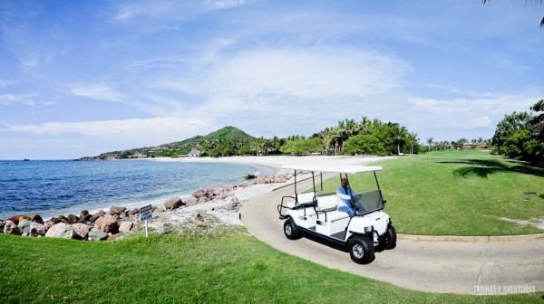 Campo de golfe na beira mar de Punta Mita