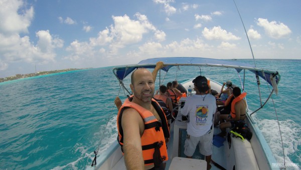 A caminhos dos points de mergulho em Isla Mujeres