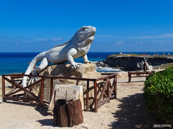 Estátua da Iguana em Punta Sur