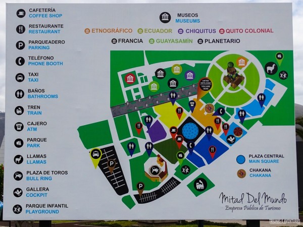 Mapa da Ciudad Mitad Del Mundo, em Quito