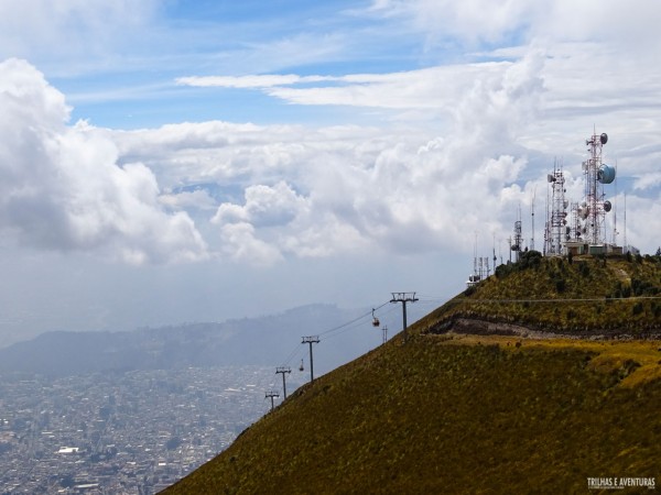 Na volta o tempo abriu para deixar a vista do Teleférico de Quito ainda mais bonita