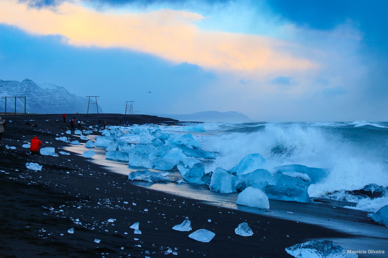 Diamond Beach, a praia de icebergs na Islândia