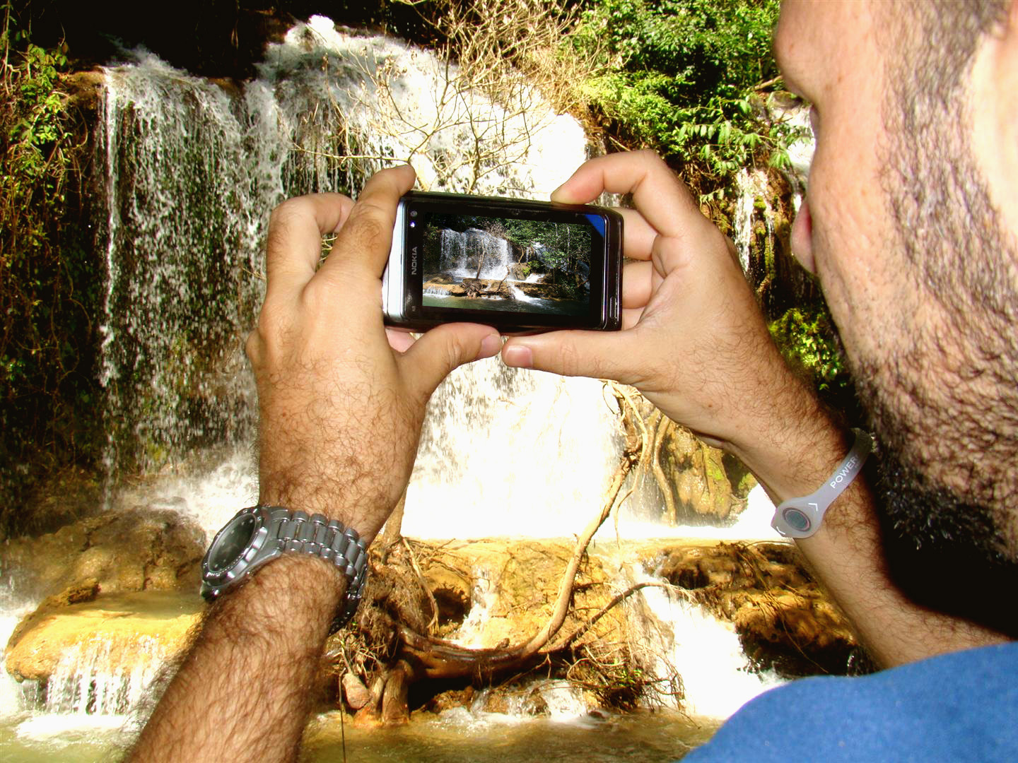 A foto da foto - Parque das Cachoeiras, Bonito - MS
