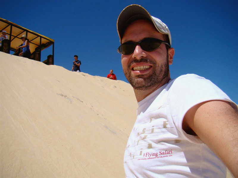 Foto tirada no meio da duna