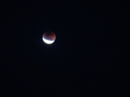 Eclipse Lunar na estrada para Jericoacoara