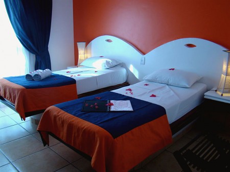 Nosso quarto no My Blue Hotel