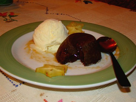 Petit Gateau do Restaurante Chocolate