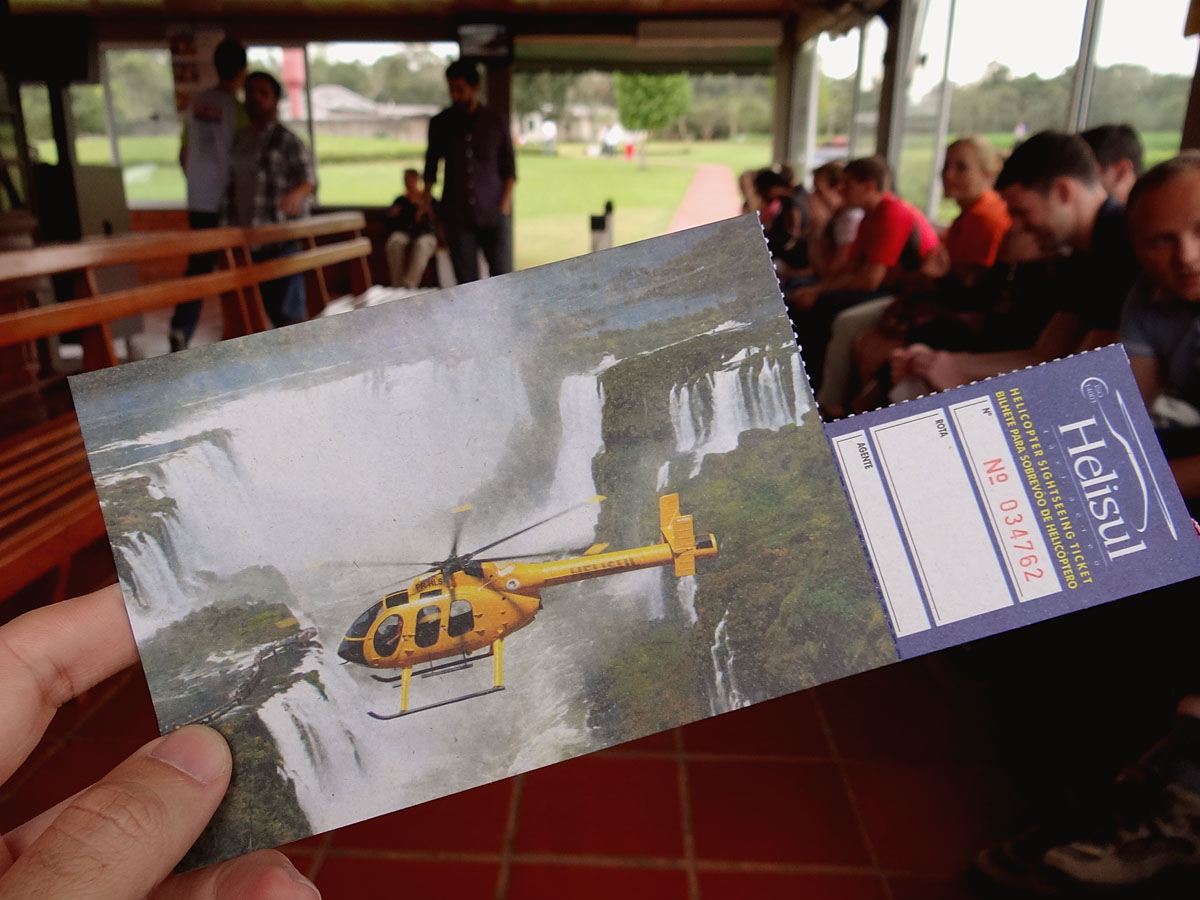 Bilhete do Voo de Helicóptero em Foz do Iguaçu