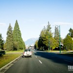 Estrada do Aeroporto para o centro de Vancouver