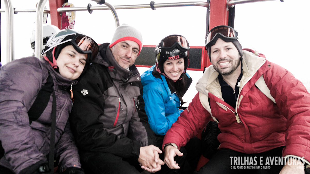 Turma de jornalistas da viagem ao Canadá