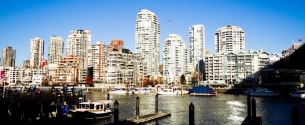 Uma bela vista para False Creek