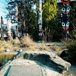 Os típicos totens canadenses do Stanley Park