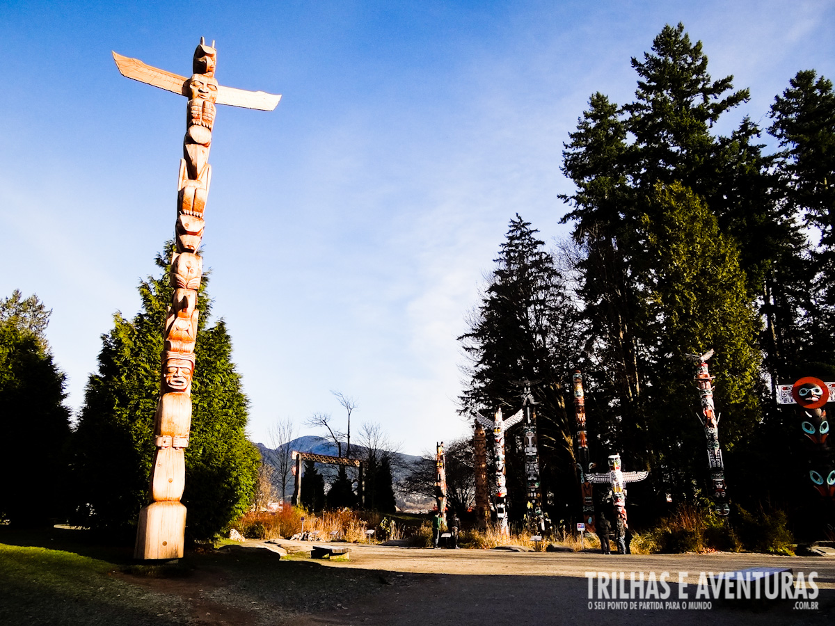 Totens canadenses no Stanley Park