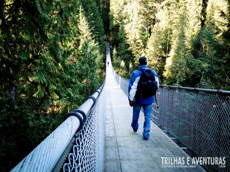 A ponte balança, mas não cai - Capilano Suspension Bridge