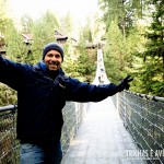 Atravessando a Capilano Suspension Bridge