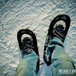 Praticando Snow Shoeing em Grouse Mountain