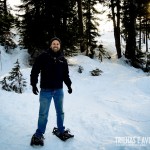 Praticando Snow Shoeing em Grouse Mountain