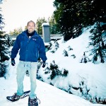 Praticando Snow Shoeing em Grouse Mountain