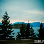 Uma das belas paisagens da Sea to Sky Highway