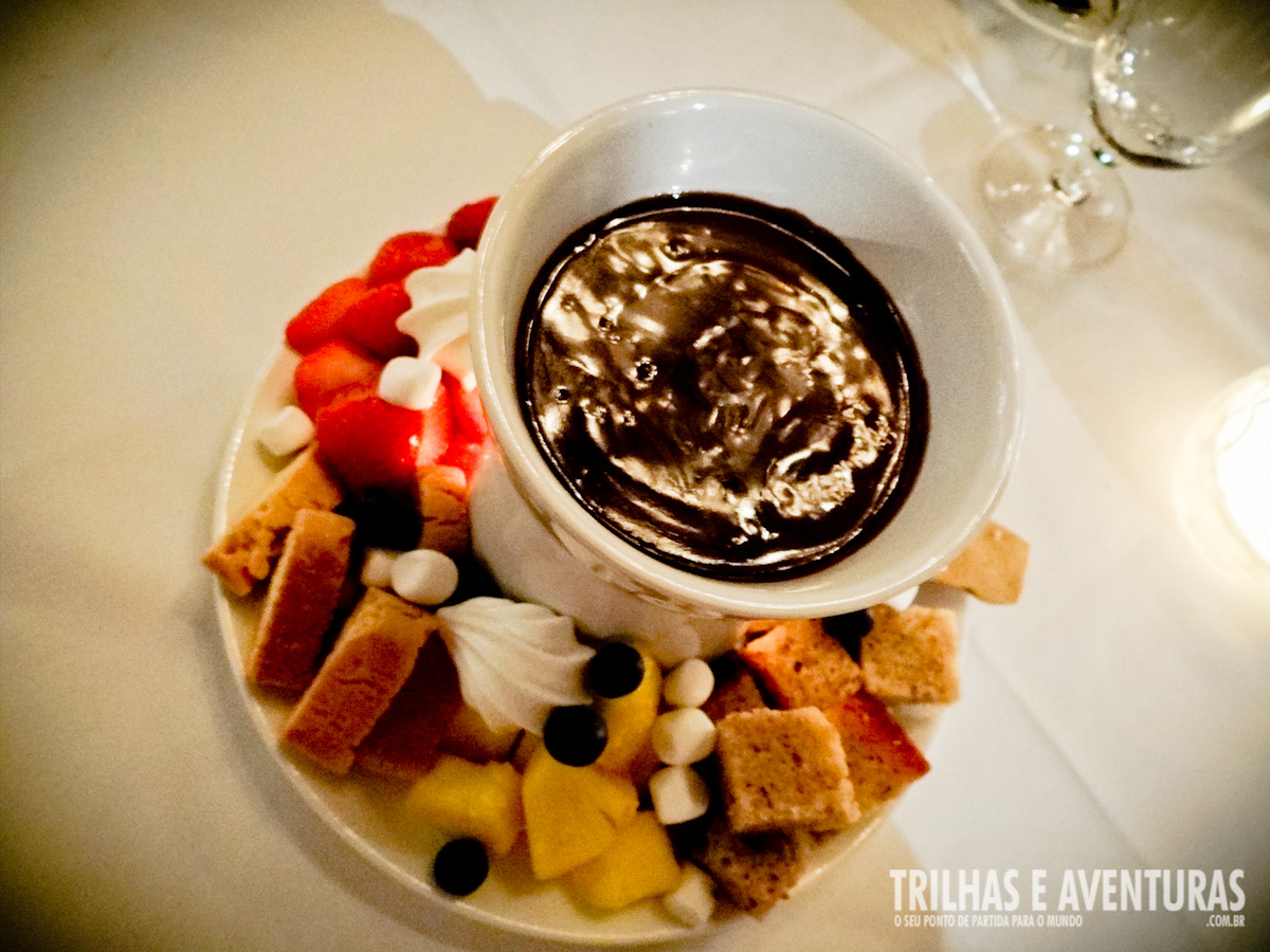 Fondue de Chocolate no The Chalet - Whistler