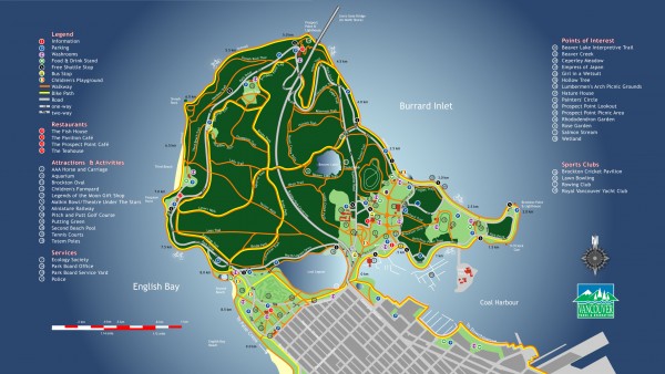 Mapa do Stanley Park