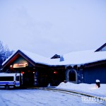 Fachada do Lodge principal do Lake Louise Inn