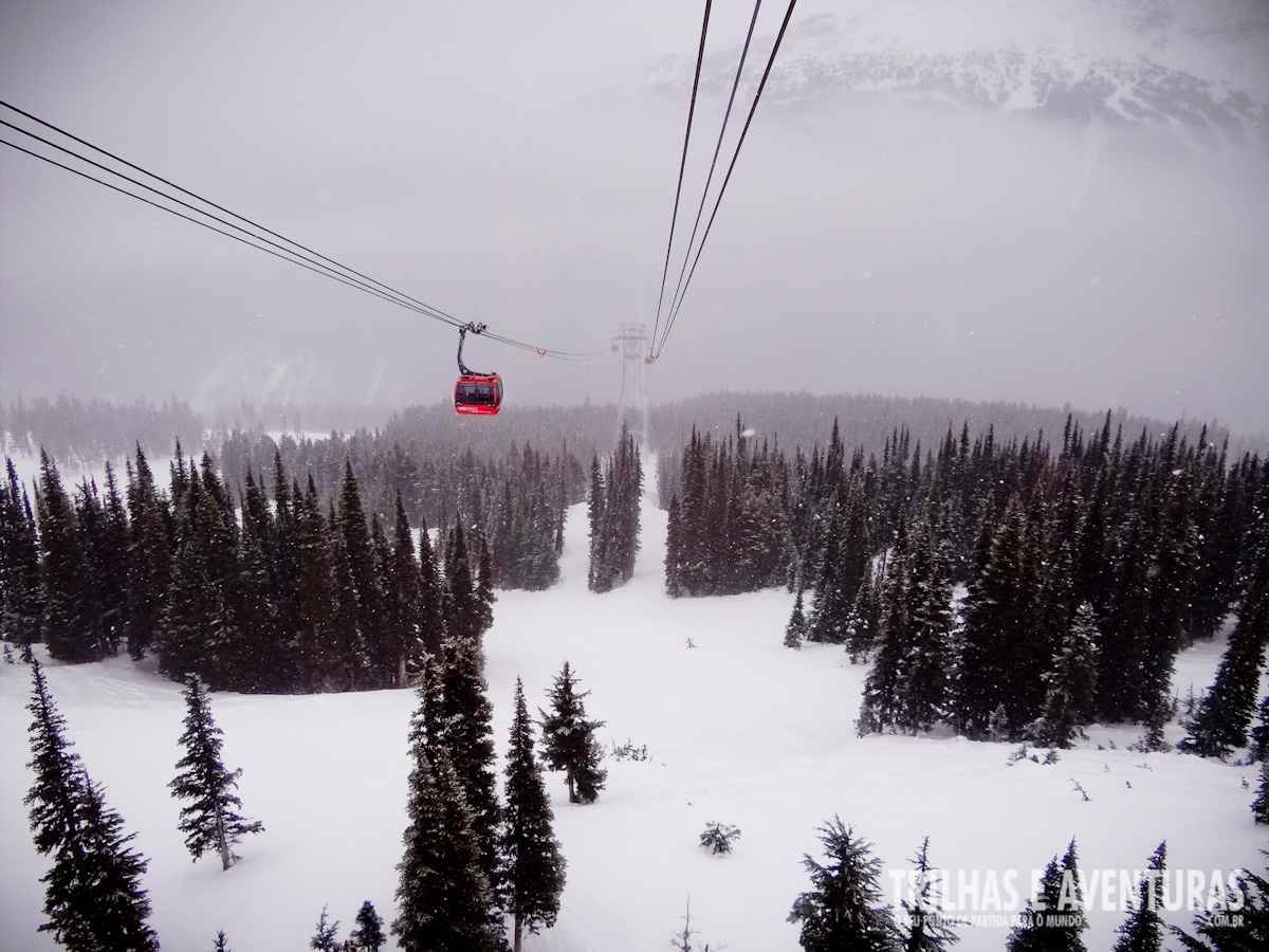 A PEAK 2 PEAK liga Whistler a Blackcomb em poucos minutos