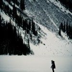 Patinação no gelo no Lake Louise