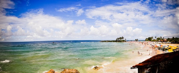 A maré cheia deixa a Segunda Praia ainda mais bonita - Morro de São Paulo