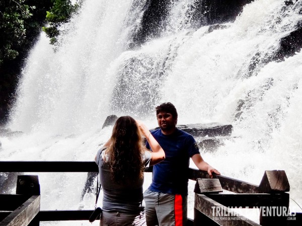 Neste mirante você fica praticamente dentro da Cachoeira Pancada Grande