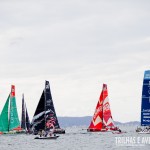 Barcos alinhados na Regata em Itajaí - Volvo Ocean Race