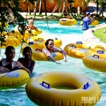 Piscina de águas quentes naturais e correntes. É só boiar e se divertir.