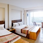Panorâmica do quarto no Rio Quente Cristal Resort