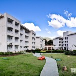 Panorâmica dos blocos de apartamentos do Cristal Resort