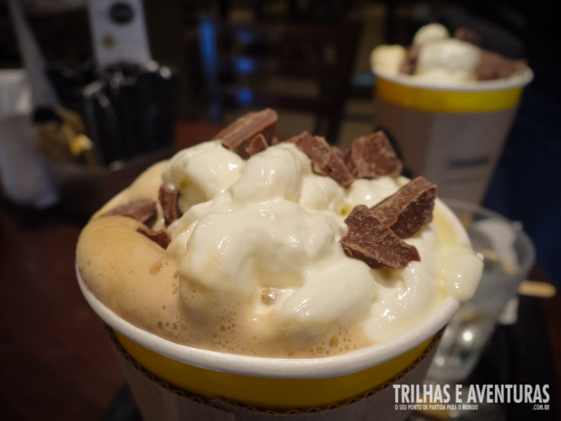 Chocolate Negro Latte no Café Havanna