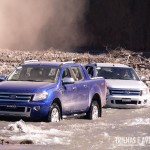 A Nova Ranger encarando um rio no campo de testes