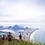 Galera curtindo o visual do Rio de Janeiro