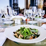 Salada para a entrada. Almoço em Patios de Cafayate, Argentina