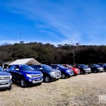 As Rangers estacionadas em Posta de las Cabras