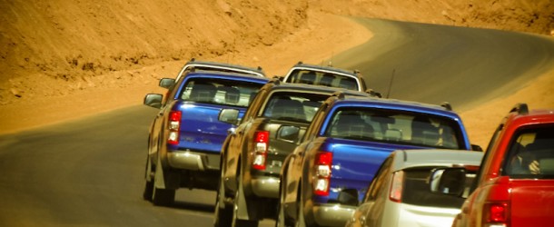 Comboio da Nova Ranger durante a Roadtrip de Salta a Cafayate