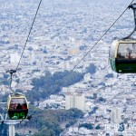 Teleféricos e a cidade de Salta ao fundo