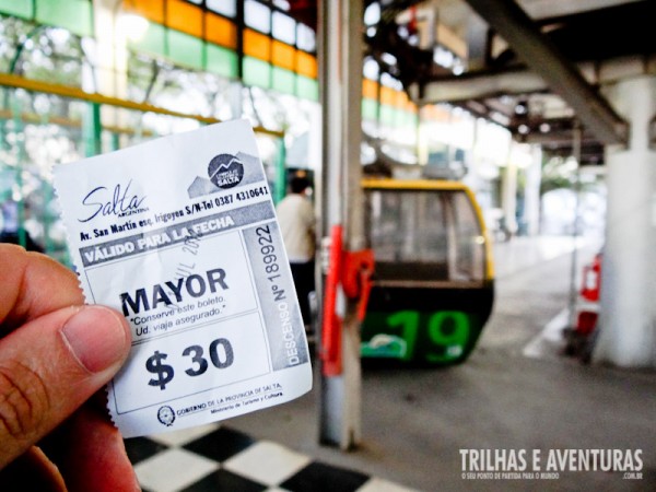 O passeio do Teleferico em Salta custa apenas 30 pesos!